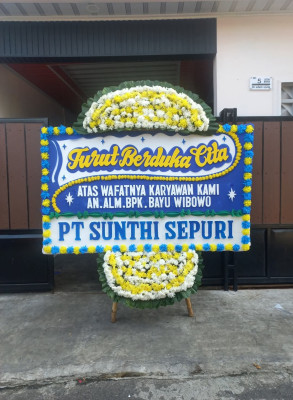 Papan Bunga Duka di Bangkinang