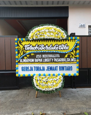 Papan Bunga Duka di Bangkinang